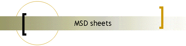 MSD sheet